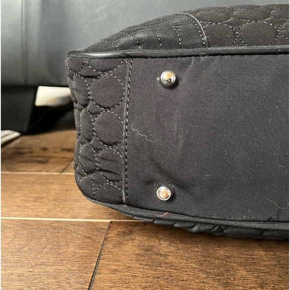 Vera Bradley black quilted dbl handle shopper tote - Picture 8 of 12